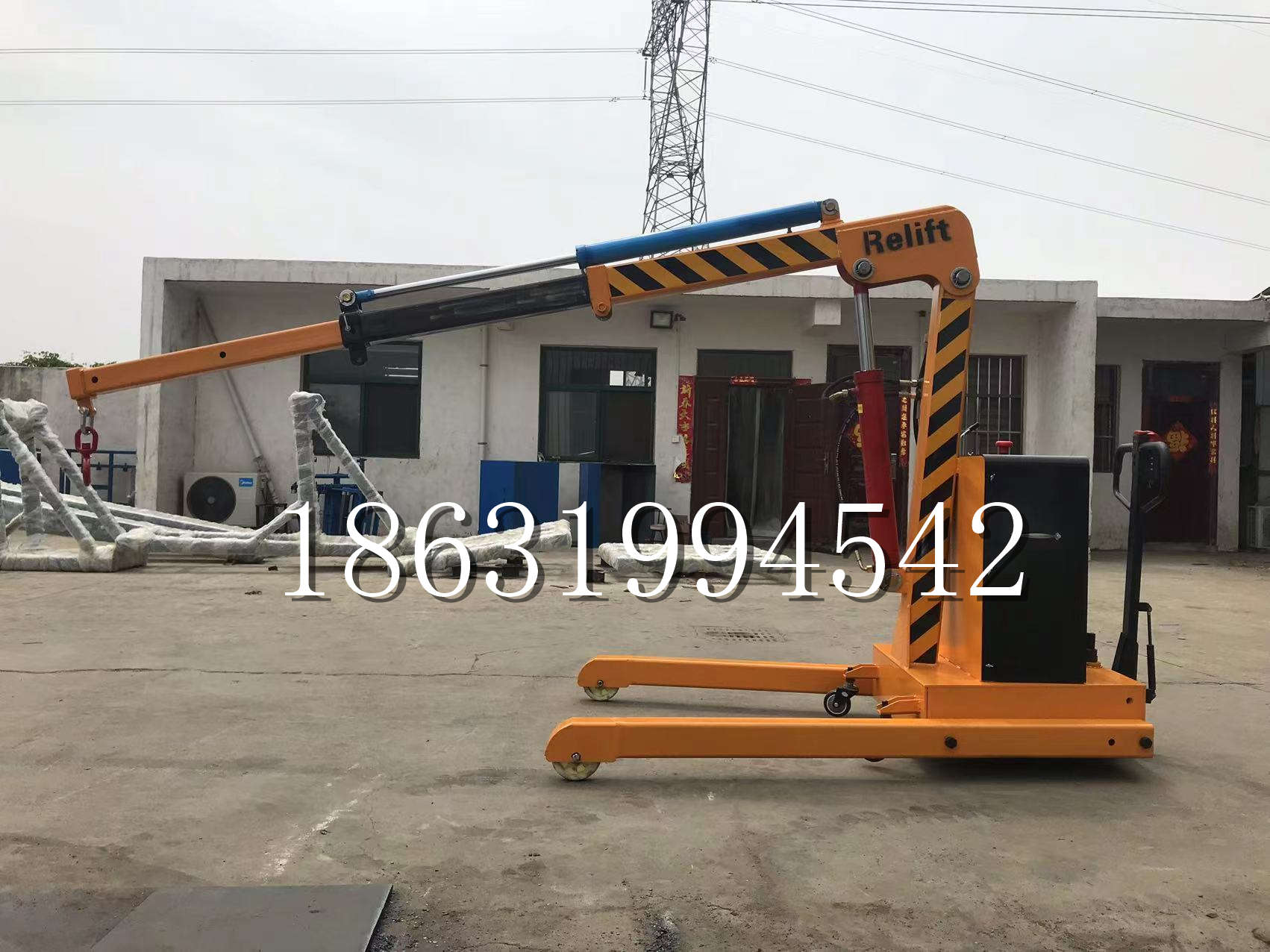 林口区久征定做3吨三轮随车吊 农用园林绿化移树吊 平板工程用小吊机